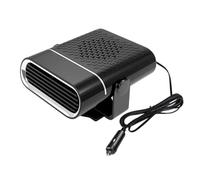 Chauffage portable pour voiture - Désembueur de voiture - 12 V 24 V - Ventilateur de chauffage réglable - Purificateur d'air intérieur de voiture rotatif pour dégivrer le pare-brise - Pour taxi