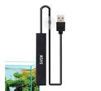 Chauffage pour aquarium, petit chauffe-tortue pour aquarium, accessoires résistants à l'usure préréglés avec contrôle précis de la température pour eau douce, eau salée, eau tropicale, extérieur