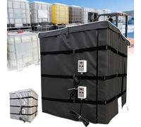 Chauffage Pour Fût, Couverture Chauffante Intégrale Professionnelle Pour Conteneur Ibc De 200/1000 L (55/275 Gal), Haute Puissance 2000/4000 W, Plage De Température De 0 À 150 °C(Black,275Gal/1000L)