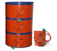 Chauffage pour fût métallique, Chauffe-fûts et seaux à bande en silicone avec affichage numérique(100L 120 * 25CM)