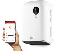 Chauffage pour salle de bain - 2000 W - Domo - DO7357F - Wifi + télécommande - Fonction éco - Ecran led - Mural / pose libre - Blanc