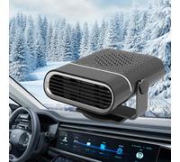 Chauffage pour Voiture 2 en 1, Réglage Libre à 360°, 150w 12v, Chauffage Allume Cigare 12v Voiture, Dégivreur Voiture Portable pour Voiture, pour Toutes Les Voitures, Dégivrage et Désembuage