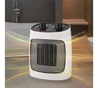 Radiateur soufflant en céramique, 2 réglages de chaleur, protection contre la surchauffe, chauffage électrique, réglage air froid, protection contre l'inclinaison, LxHxP 20x25x14,5 cm, Nedis