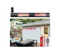 : Chauffage radiant d'extérieur 3000 W à infrarouge IRW-3100 - Noir