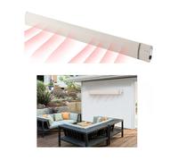 Chauffage radiant infrarouge 3200 W, IP65 avec télécommande : RA-332.w - Semptec