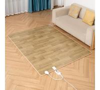Chauffage radiant infrarouge au sol, tapis chauffant électrique, coussin chauffant imperméable, tapis chauffant électrique avec température et minuterie réglables(C,140 * 200cm)