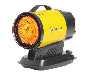 Chauffage radiant portable à combustion directe SOVELOR XL61 17Kw 200W 230V/50Hz