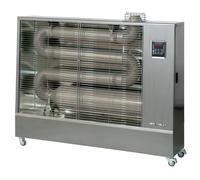 Chauffage Radiateur fioul mobile radiant infrarouge Pro 16 kW argent 180-920 m³ - Idéal pour atelier et showroom MW Tools WD56IK