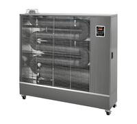 Chauffage Radiateur fioul mobile radiant infrarouge Pro 21 kW argent 220-1200 m³ - Idéal pour atelier et showroom MW Tools WD74IK