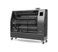 Chauffage Radiateur fioul professionnel mobile radiant infrarouge 17,4 kW motif en acier inoxydable 500-1600 m³ Wifi Hipers WDP60IS