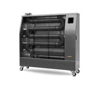 Chauffage Radiateur fioul professionnel mobile radiant infrarouge 24,4 kW motif en acier inoxydable 700-3600 m³ Wifi Hipers WDP85IS