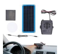 Chauffage solaire de voiture - 30 W - Chauffage électrique portable pour le séchage, le chauffage, le dégivrage du pare-brise, la serre, l'extérieur, le véhicule, le kit solaire fiable et pratique