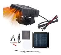 Chauffage solaire pour petits animaux - Panneau chauffant intelligent de 20 W - Ensemble de chauffage de panneau solaire - Chauffage écologique pour volaille avec installation facile | Kit de