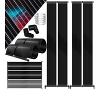 Chauffage solaire pour piscine - KESSER - 600 x 140 cm - Plastique résistant aux UV - Extensible à volonté - Eau chaude