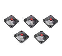 vidaXL Chauffage solaire pour piscine 735 W - Lot de 5 - Noir (plastique)