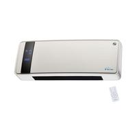 Chauffage soufflant 2000 W 3 modes de fonctionnement avec télécommande et minuterie HOTI M65 Blanc