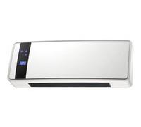 Chauffage soufflant 2000 W 3 modes de fonctionnement avec télécommande et minuterie HOTI M65 Blanc