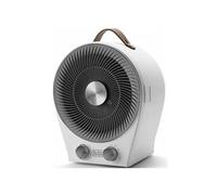 BLACK+DECKER BXFSH2000E : Chauffage et ventilateur 2 en 1, multifonction, 2 intensités de chaleur, 2 vitesses de ventilation, thermostat réglable, 2000W, sécurité anti-basculement, blanc