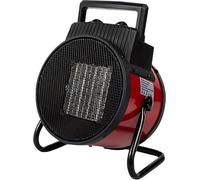 Chauffage Soufflant 2500 W - Radiateur électrique - Céramique - Chauffage Industriel - Chaleur Rapide 3 Secondes - Thermostat & Protection Surchauffe rouge