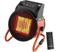 Chauffage Soufflant 3000W - Technologie Céramique PTC - Chaleur Instantanée en 3s avec Télécommande - Minuterie 24h avec Thermostat Numérique - Idéal pour Maison, Bureau, Atelier et Chantier