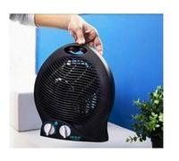 Chauffage soufflant avec 3 modes de fonctionnement 1000w 2000w noir Noir G