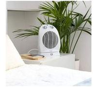 Chauffage soufflant avec 3 modes de fonctionnement et oscillation 2400w blanc