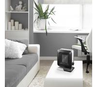 Chauffage Soufflant Céramique Compact 700w 1400w Noir