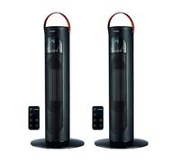 Chauffage soufflant colonne - LIVOO - 2000W - Thermostat digital - 3 modes - Télécommande