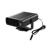 Chauffage soufflant compact pour voiture 12 V pour un chauffage rapide et un dégivrage efficace par temps froid (noir)