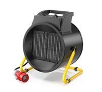 Chauffage Soufflant DAHTEC 9000W Triphasé 400V Noir Robustesse et Efficacité - Pour Sites Industriels Exigeants