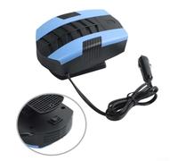 Chauffage soufflant de voiture 12 V 150 W dégivrage rapide compact en céramique 12 V double air chaud dégivrant portable 12 V rotatif à 360° pour voiture mini prises chauffage 12 V 150 W jaune bleu