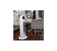 Chauffage Soufflant En Céramique Colonne Avec Écran Lcd 2200w Gris Blanc
