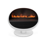 Chauffage soufflant Erik 1500 W avec télécommande Blanc
