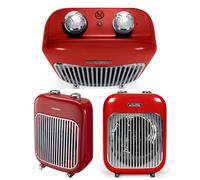 Chauffage soufflant - LIVOO - Vintage - 2000W - Rouge - Salle de bains