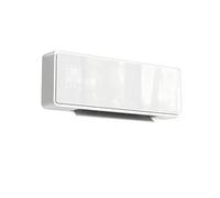 HOMCOM Chauffage Mural en Céramique 1000/2000W 3 Modes Thermostat Blanc | Radiateur Électrique, Ventilateur, Programmable Hebdomadaire, Oscillation, Détection Fenêtre Ouverte, Minuterie, Télécommande