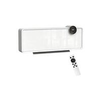 HOMCOM Chauffage Mural Céramique 1000/2000W Radiateur Électrique Blanc | Ventilateur,3 Modes,Thermostat,Oscillation,Programmable Hebdomadaire,Minuterie,Détection Fenêtre Ouverte,Télécommande