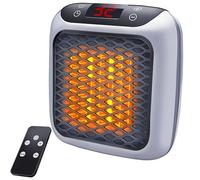 Chauffage soufflant mural électrique ZMURED 800 W avec technologie thermo-céramique | Thermostat numérique, minuterie 12 heures