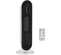 Chauffage soufflant oscillant 1200/2000 W - HOMCOM - mini radiateur céramique PTC - télécommande incluse - chauffage d'appoint