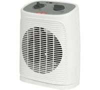 Ventilateur de chauffage Clatronic® incl. Fonction ventilateur, chauffage électrique avec thermostat réglable en continu et 2 niveaux de chauffage,oscillant,chauffage pour salle de bain,cuisine,garage
