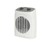 Ventilateur de chauffage Clatronic® incl. Fonction ventilateur, chauffage électrique avec thermostat réglable en continu et 2 niveaux de chauffage,oscillant,chauffage pour salle de bain,cuisine,garage