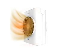 Cecotec Chauffage d'Appoint ReadyWarm 2070 Max Force Smart Blanc, 2000 W, 2 Niveaux de Puissance, 3 Modes de Fonctionnement, Léger, Écran LED, Télécommande, Silencieux, Arrêt Automatique