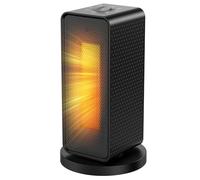 Chauffage Soufflant Salle de Bain 1200W Ninonly Chauffage Electrique Economique PTC Oscillation Automatique 3 Réglages Température Chaud Protection Contre le Basculement et la Surchauffe Noir