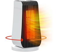 Chauffage Soufflant Salle de Bain 1200W PTC Chauffage Electrique Economique avec 90°Oszillation,6 Modes,Rapide en 3 Secondes,Blanc