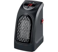 Chauffage Soufflant salle de bain - Radiateur soufflant sur prise - Chauffage d'appoint avec prise murale - Thermostat Minuterie Réglables Affichage LED - Température: 15-32 ℃ - 400 W