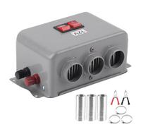 Chauffage Soufflant Tableau de Bord Voiture 12V 600-800W 3 Trous, Dégivreur Compact Chauffage Rapide Hiver