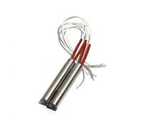 Chauffage Tuyau de chauffage à extrémité unique, 9.5mm, 80~150mm, 304SUS, élément électrique 220V, 230W/250W/300W/350W/450W, 2 pièces(304SUS 250W 9.5x85mm)