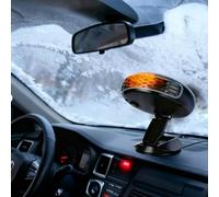 Chauffage Voiture 12V 150W- Chauffage Voiture Allume Cigare Chauffage d'Appoint pour Toutes Voitures Camping Car, Chauffage soufflant 2 en 1 pour Voiture ，Anti-buée pour Pare-Brise dégivreur