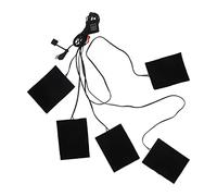 Chauffages en tissu portables 5 en 1, coussinets chauffants à élément réglable à 3 vitesses tissu en fibre de carbone coussin chauffant lavable et cousable USB pour gilet, veste,