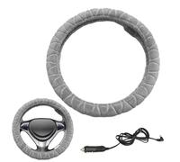 Chauffant - Housse de Volant, Toucher Doux | Chauffage 12V, Accessoire Voiture Universel, Respirant pour VUS, Camion, Convient au Diamètre de Roue 37-39cm