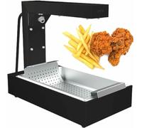 Chauffe-aliments commercial en acier inoxydable - Présentoir de comptoir 1000 W pour garder les frites et le poulet au chaud